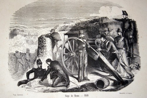 Siege rome 1849 napoleon - siege, de