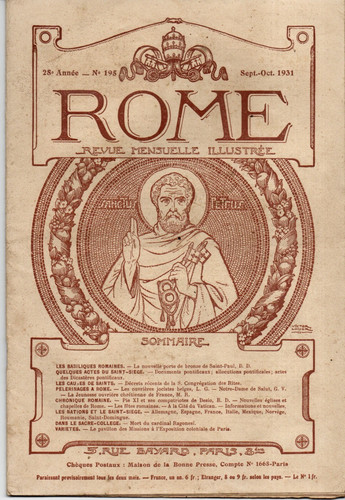 Revue rome 1931 195 porte - rome,